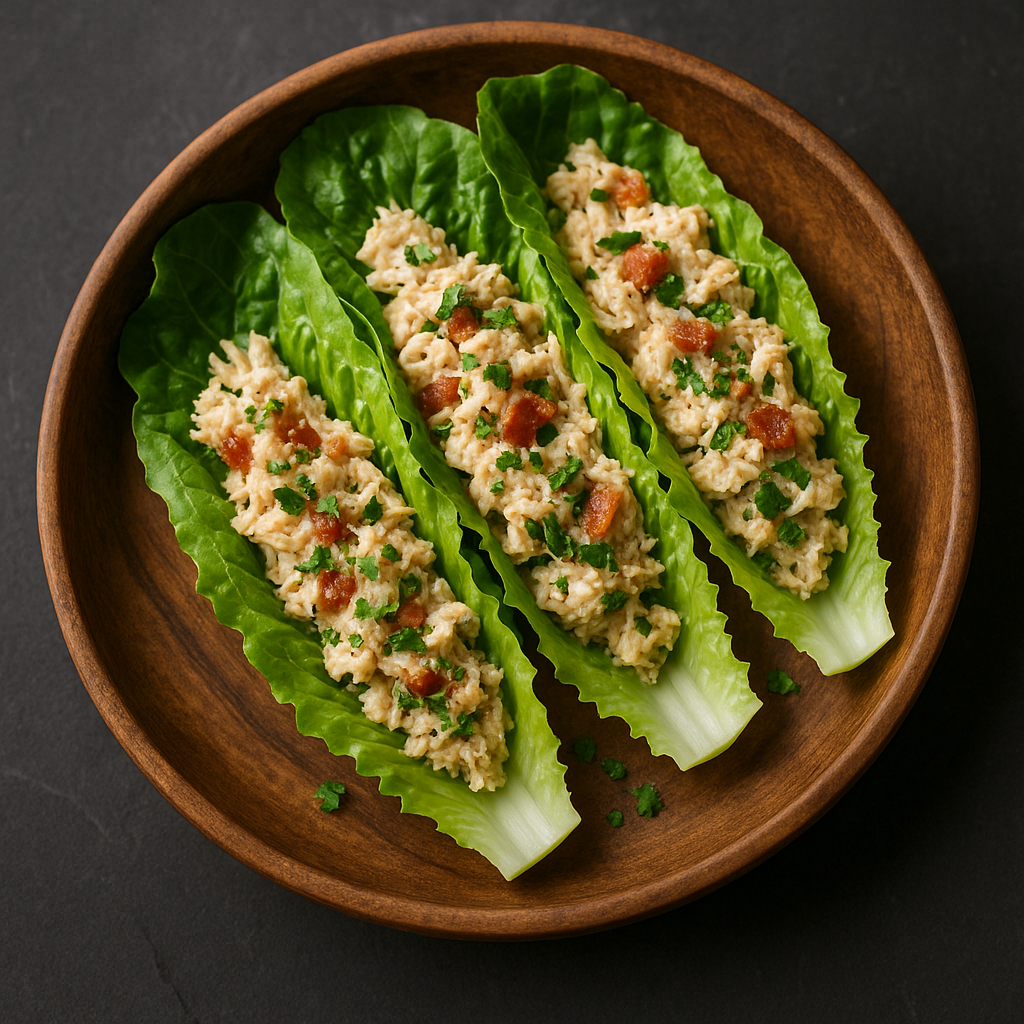 Chicken Caesar Lettuce Wraps
