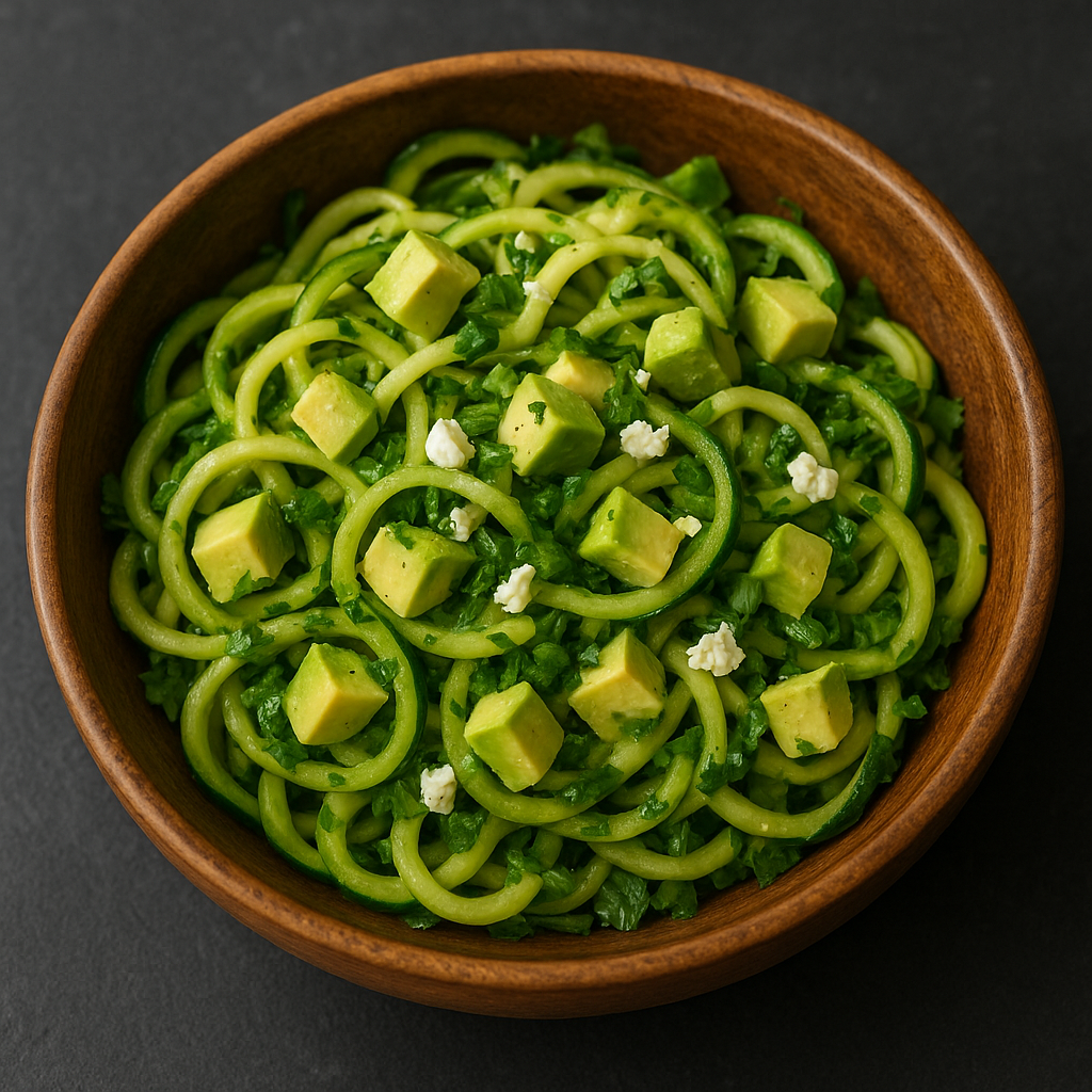 Zucchini Noodle Salad with Avocado