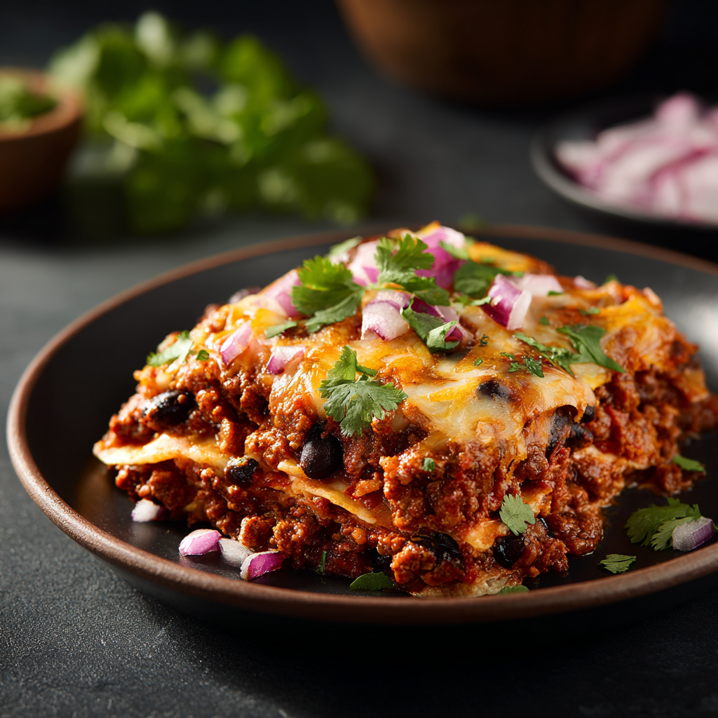 Ground Beef Enchilada Casserole