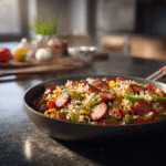 Kielbasa rice skillet