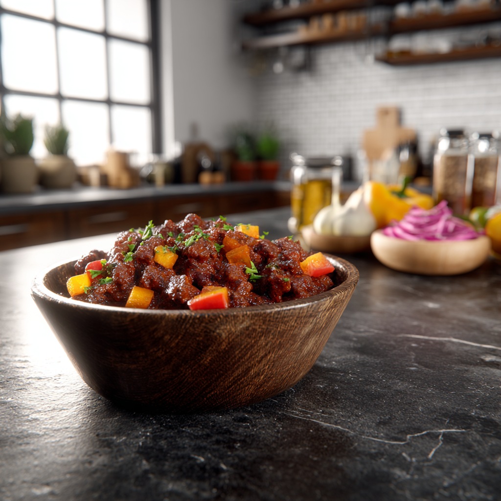 Beer braised brisket chili 1