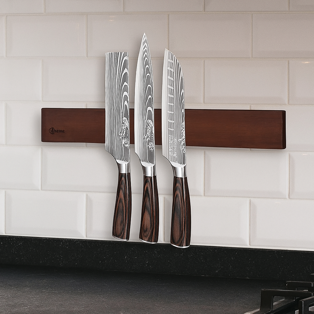 Magnetic knife strip