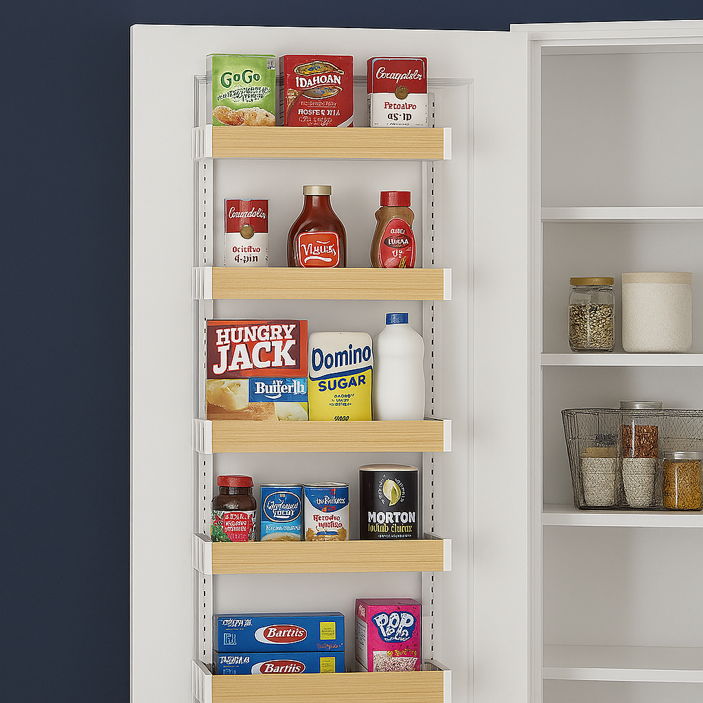 Over the door pantry organizer