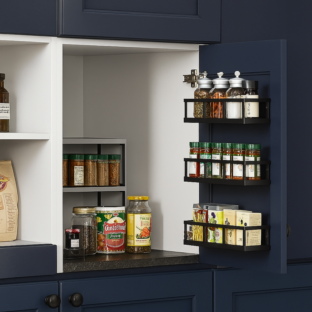 Wall mounted spice rack