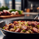 Cajun Kielbasa and Dirty Rice