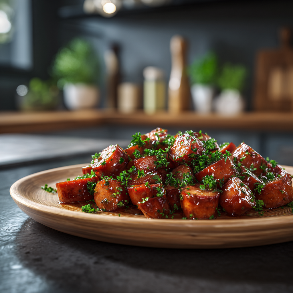 Maple Dijon Kielbasa Bites